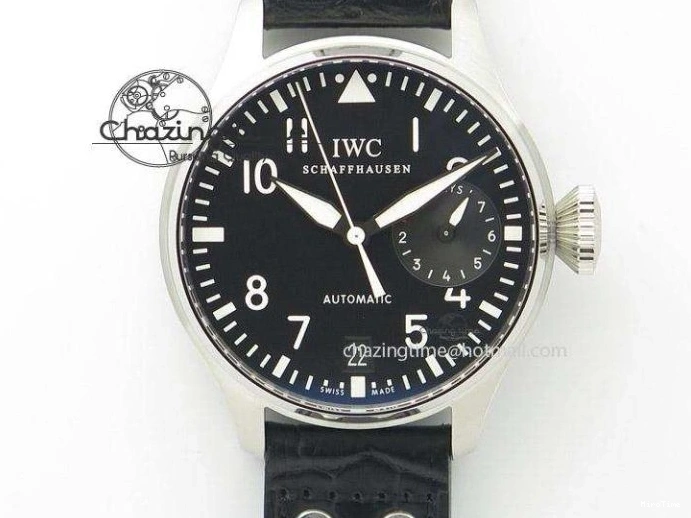 MIROTIME 0401 Timeless Big Pilot Real PR IW500901 ZF 1:1 Best Edition On Black Leather Strap A 7340